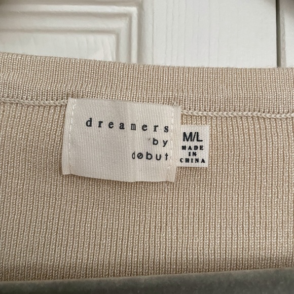 LIKE NEW Dreamers by Debut cream crop sweater vest, M/L - Picture 7 of 7